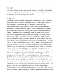 Lesbian Style Project: Anonymous Interviewee